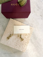 Load image into Gallery viewer, GUCCI GG Gold Metal Pearl Earrings
