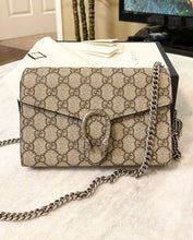 Load image into Gallery viewer, [SOLD] GUCCI Dionysus GG Supreme Wallet-on-a-Chain in Beige/Black
