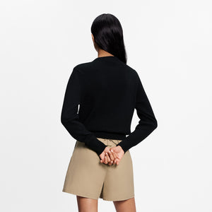 Louis Vuitton V-Neck Sweater Black Wool