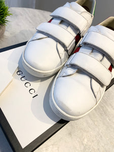 GUCCI New Ace Logo Sneakers In White EU37