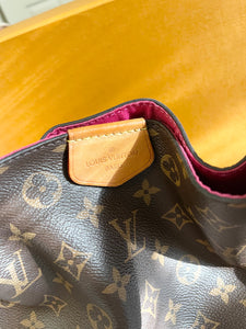 LOUIS VUITTON Graceful MM Monogram Canvas Hobo Bag in Peony