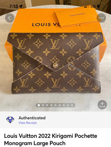 Louis Vuitton 2022 Kirigami Pochette Monogram Large Pouch