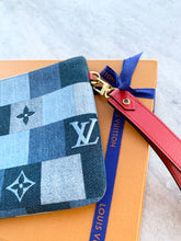 Load image into Gallery viewer, Louis Vuitton Denim Monogram Patchwork City Pouch
