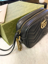 Load image into Gallery viewer, GUCCI GG Marmont Mini Crossbody Bag in Black
