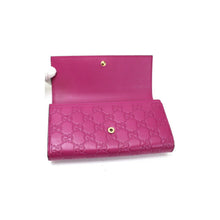 Load image into Gallery viewer, GUCCI Guccissima Shima Bow Continental Long Flap Wallet
