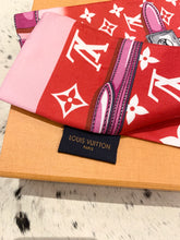 Load image into Gallery viewer, ▪️SOLD▪️LOUIS VUITTON Silk Monogram Confidential Bandeau In Red
