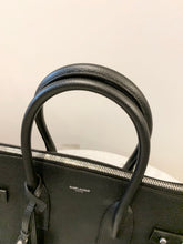 Load image into Gallery viewer, SAINT LAURENT Small Zipped Supple Sac de Jour Duffel Bag in Black
