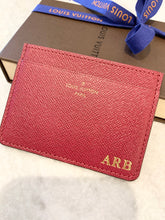 Load image into Gallery viewer, LOUIS VUITTON Calfskin Jeanne Wallet Credit Card Insert In Fuchsia
