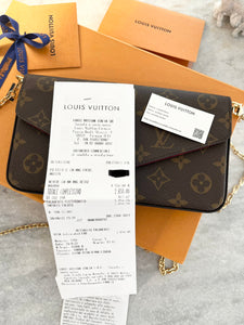 Louis Vuitton 2022 Felicie Pochette Monogram Crossbody Bag